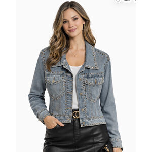 Classic Concepts Women’s Studded Jean Jacket